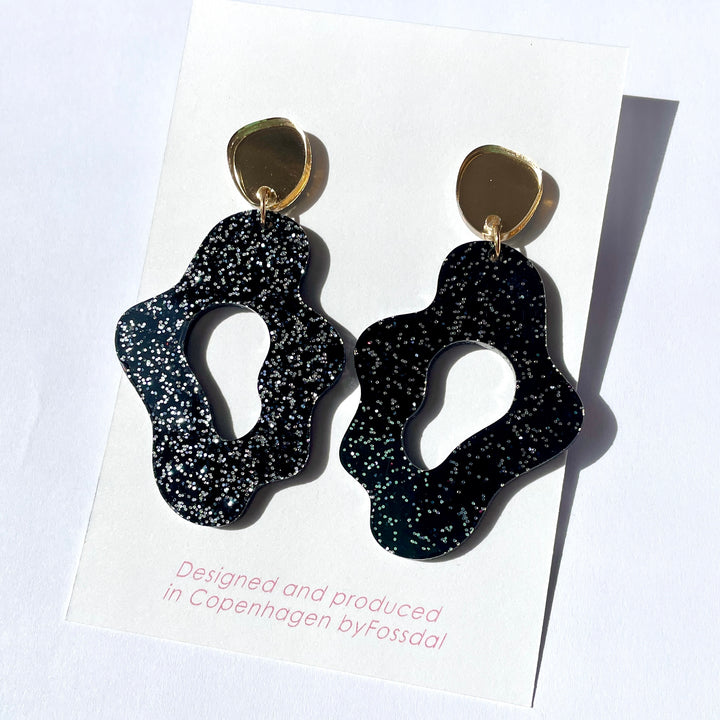 Sea slugs - gold/black glitter 2.sortering
