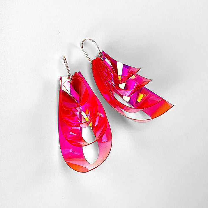 Waterfall medium rainbow/blossom pink (a pair)