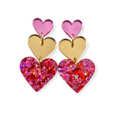 LOVE IS LOVE - pink/Gold/aperol confetti