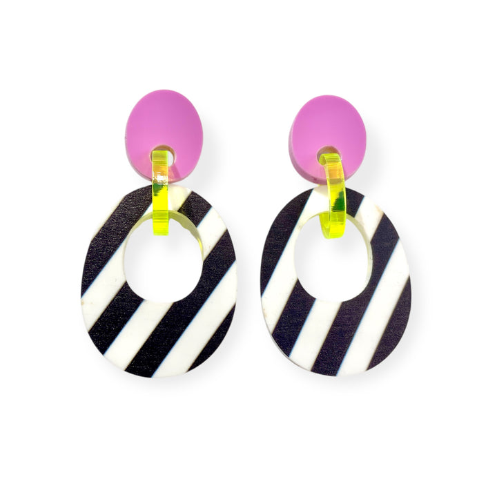 CELEBRATE Mini - Pink/Neon Yellow/Stripe