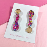 The Upside Down - medium - red confetti