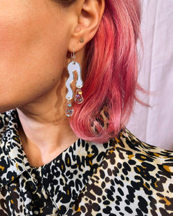 Double Drippin’ - Silver with Holo Flakes