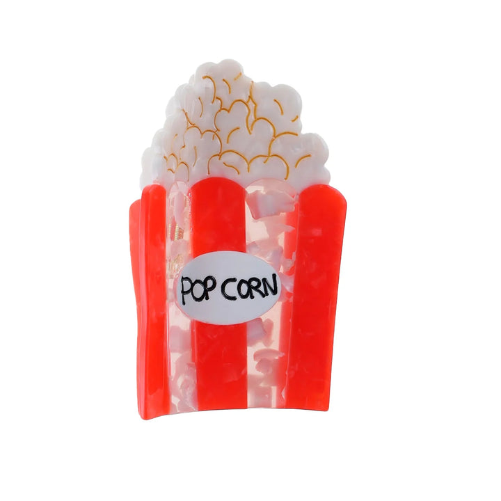 Popcorn red - hair clip