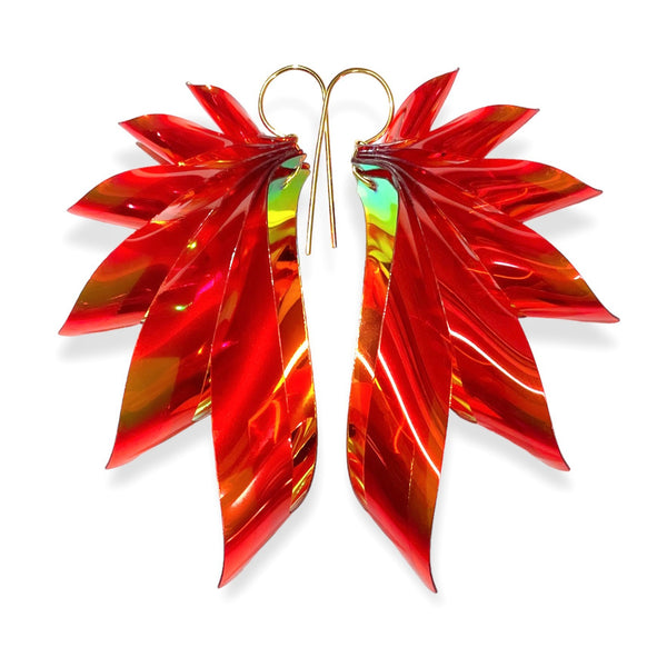 THE WINGS - warm red/rainbow