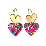 ALL 4 LOVE - gold/red confetti