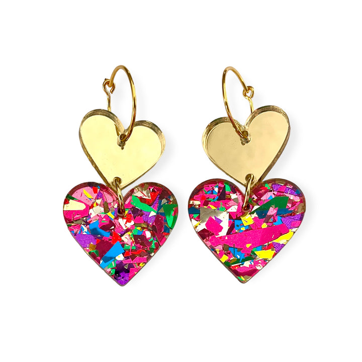 ALL 4 LOVE - gold/red confetti