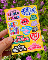 Bold & Colorful Sticker Sheet