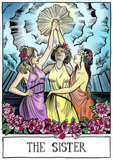 THE SISTER T-SHIRT - THE SISTER TAROT ART PRINT