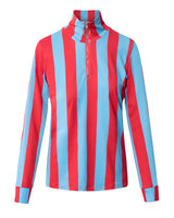 ZIGGY ZIPPER BLOUSE - CIRCUS STRIPED