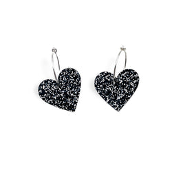 Two Hearts, Black glitter