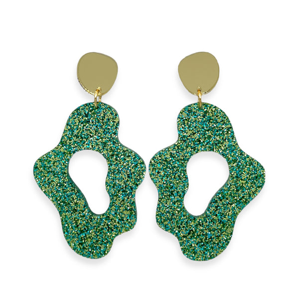 SEA SLUGS  - gold/green glitter