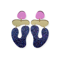 Sea Angel - Pink/gold/blue glitter