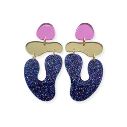 Sea Angel - Pink/gold/blue glitter