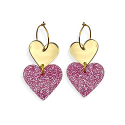 ALL 4 LOVE - golden/pink glitter