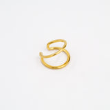 byfossdal small double earcuff gold