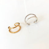 byfossdal small double earcuff silver