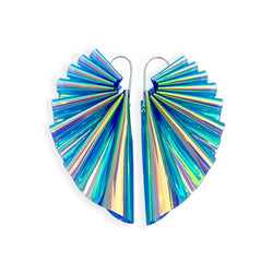 Waves - rainbow/blue